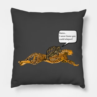 Fast & Slow: the Cheetah & the Tortoise Pillow