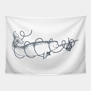 Narwhal lantern Tapestry