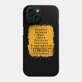 Fly fisher decalogue worn Phone Case