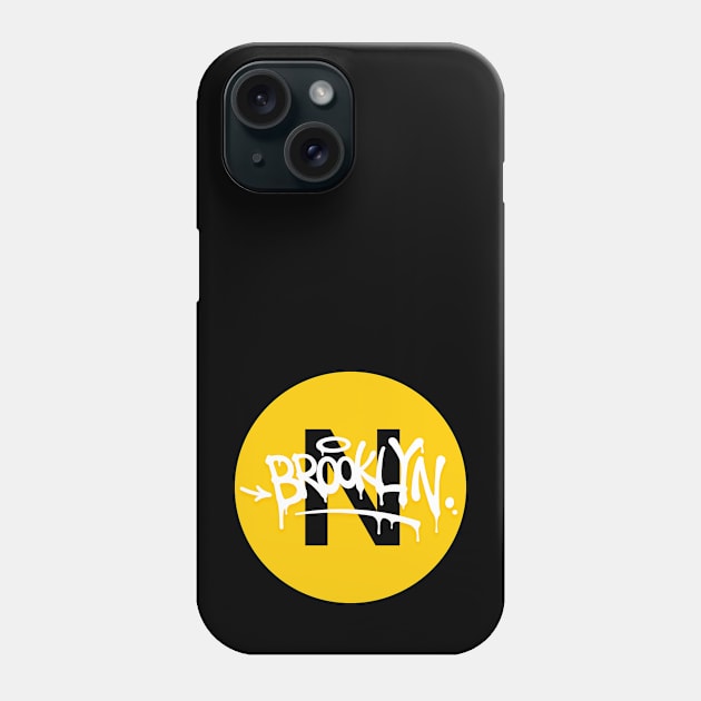 Brooklyn Bound N Train Phone Case by Assertive Shirts