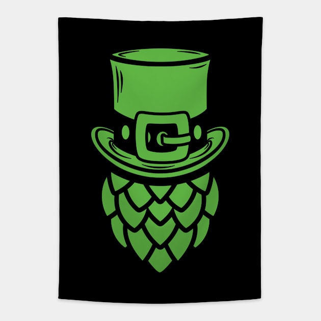 Green Beer Hops for St. Patrick's Day Tapestry by dkdesigns27