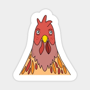 Cartoon Chicken Friend Magnet