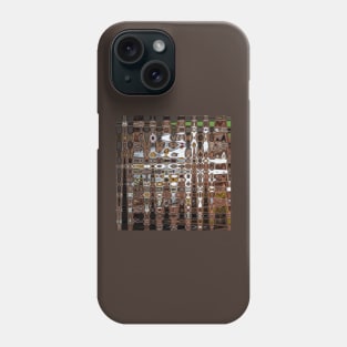 Brown and White intersect Phone Case