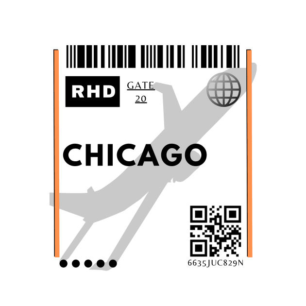 Chicago Ticket Design by Zwen Rubby