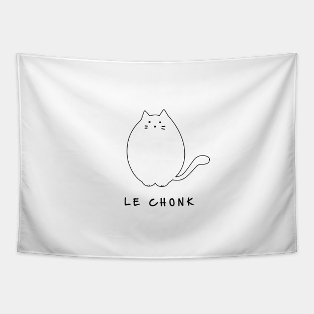 Le Chonk. Chunky Cat Tapestry by TeacupNeko