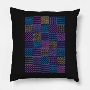 Square Shapes Pattern Pillow