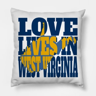 Love Lives in West Virginia Pillow