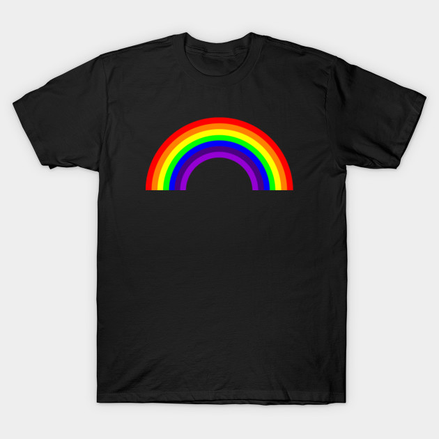 t shirt with rainbow design