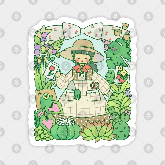 Plant Person Magnet by chichilittle