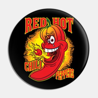 Spicy Flaming Red Hot Chili Pepper Pin