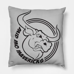 Mavericks Simple Black Logo Pillow