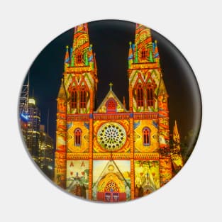 Christmas Time at St Mary's Cathedral, Sydney, NSW, Australia Pin