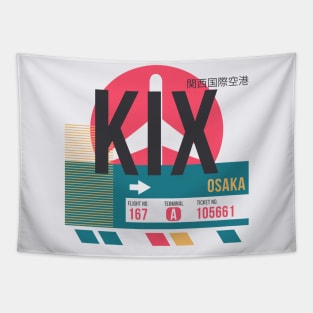 Osaka (KIX) Airport Code Baggage Tag A Tapestry