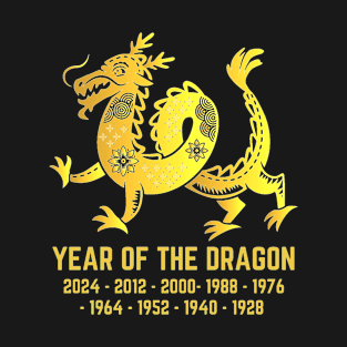 Year of The Dragon Chinese Zodiac Sign T-Shirt