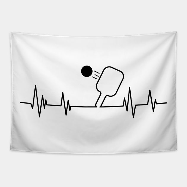 Pickleball Heartbeat,Pickleball lover Men's Tapestry by mezy