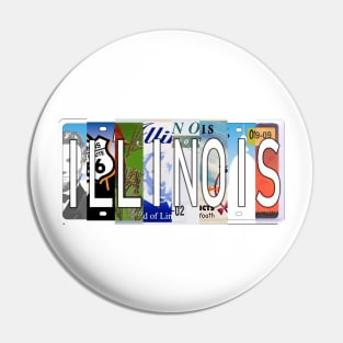 Illinois License Plates Pin