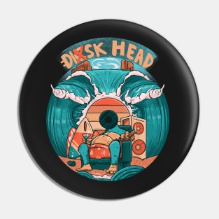 Disk Head Music Feeds My Soul Pin