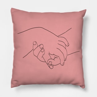 Picasso Line Art - Hands Pillow