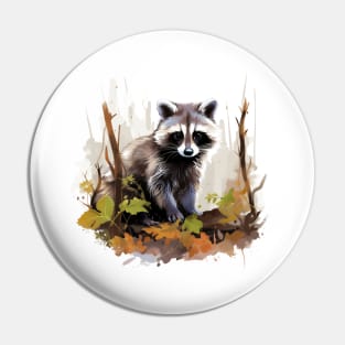 Cute Raccoon Lovers Pin