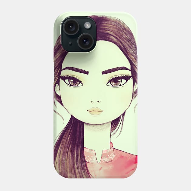 Japanese Sushi Girl Phone Case by solfortuny