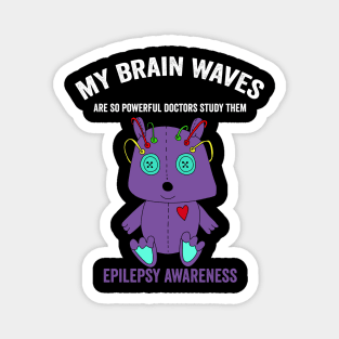 epilepsy awareness month - epilepsy warrior and epilepsy fighter support Magnet