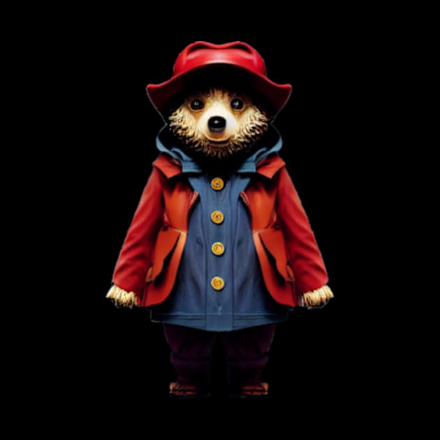 Paddington Bear in Bright Red Coat by Kit'sEmporium