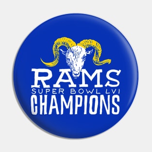 Los Angeles Raaaams 22 champions Pin