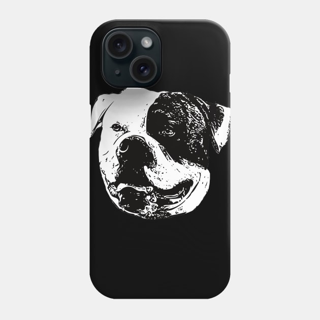 American Bulldog Phone Case by DoggyStyles