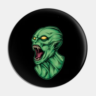 Alien Head Pin