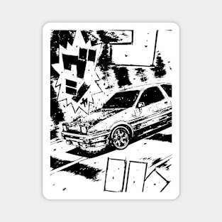 Initial D AE86 Japanese Drift Racer Drifting Car Anime Manga JDM Magnet