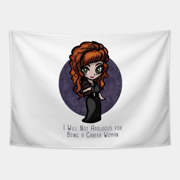 Rowena is a career woman Tapestry by SuperSamWallace