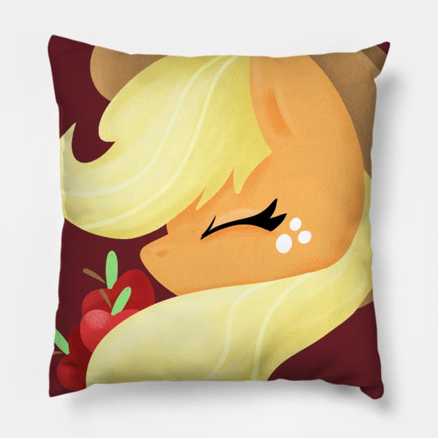 Pony Portraits - Applejack Pillow by SmidgeFidge