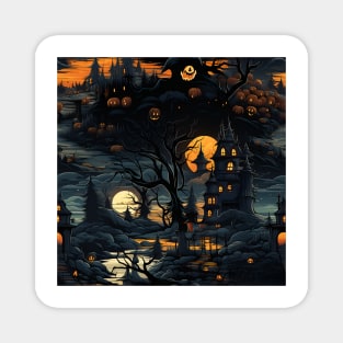 Halloween Decorations 17 - Haunted House Magnet