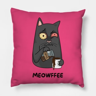 Meow Coffee Pillow