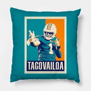 Tua Tagovailoa Pop Art Style Pillow