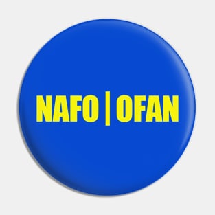 NAFO OFAN - Ukrainian Flag Colors Pin