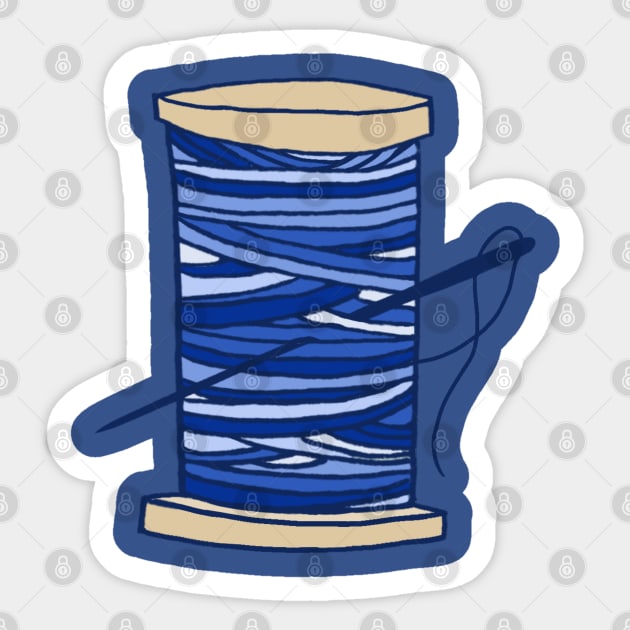 Spool of Blue Thread Clip Art - Spool of Blue Thread Image