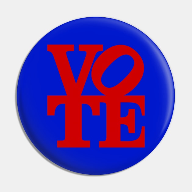 VOTE (red) Pin by Designs_by_Tom