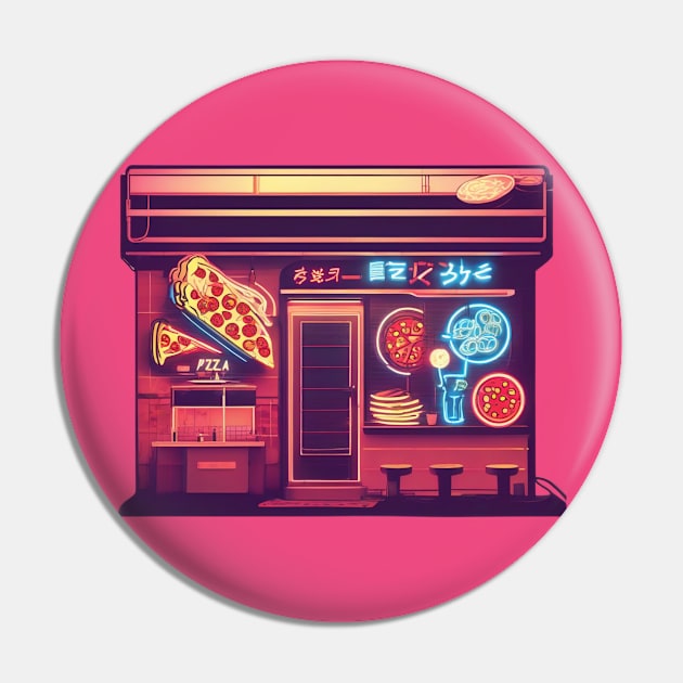 Retro pizza place - japanese style Pin by MadaPisi