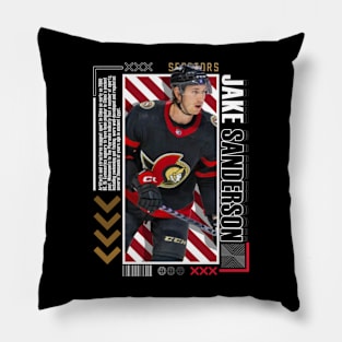 Jake Sanderson Paper Poster Version 10 Pillow