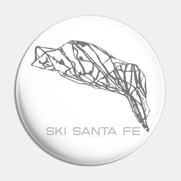 Ski Santa Fe Resort 3D Pin by Mapsynergy