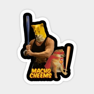 Macho Cheems and Super Cheems 2 Magnet