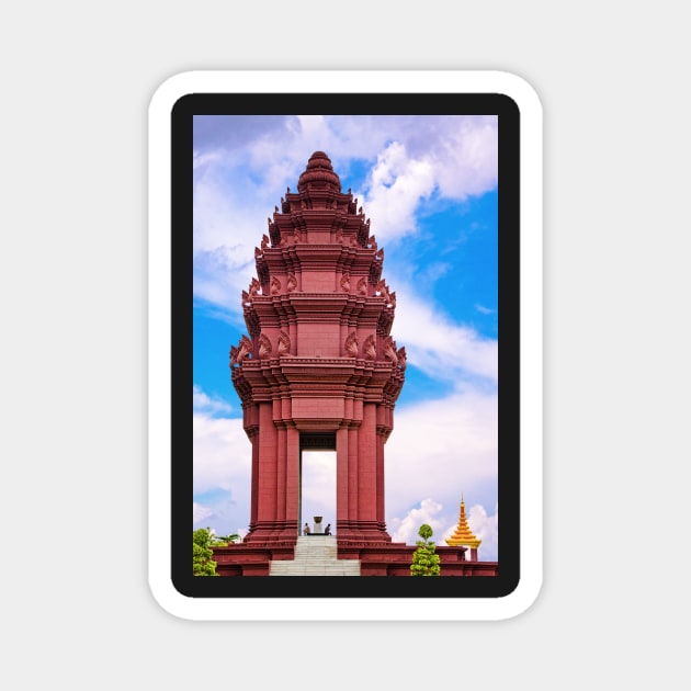 Independence Monument - Phnom Penh Magnet by bulljup