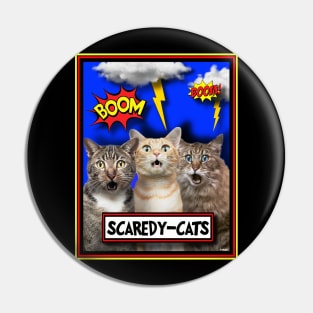 SCARED FREAKED OUT CATS Pin