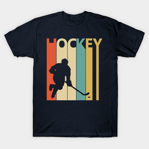 Vintage Ice Hockey Player - Hockey Player - T-Shirt | TeePublic