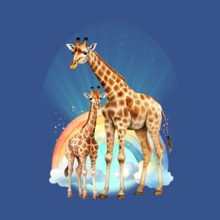 Father Baby Giraffe T-Shirt