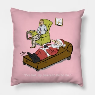 Funny Santa Christmas cartoon Pillow