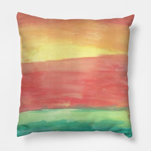 Sunset Shore Pillow by DanielleGensler