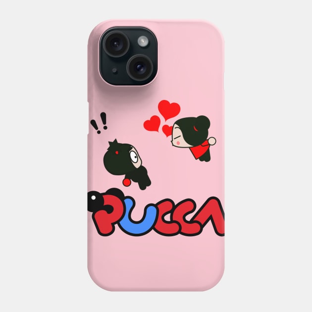 Pucca in love with Garu Phone Case by Celestial Crafts