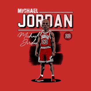 Michael Jordan - Exclusive Character Distressed Background T-Shirt